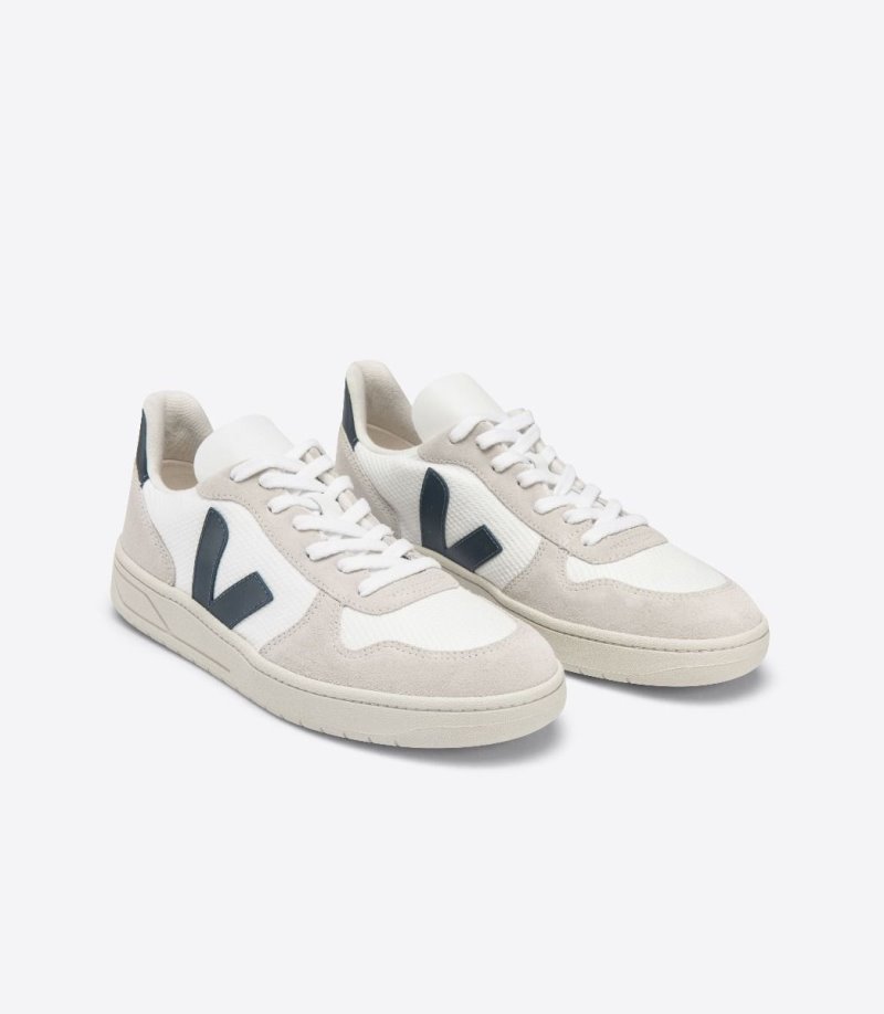 Veja Vstore V-10 Bmesh Patike Ženske Bijele Tamnoplave | BC59-0799R4