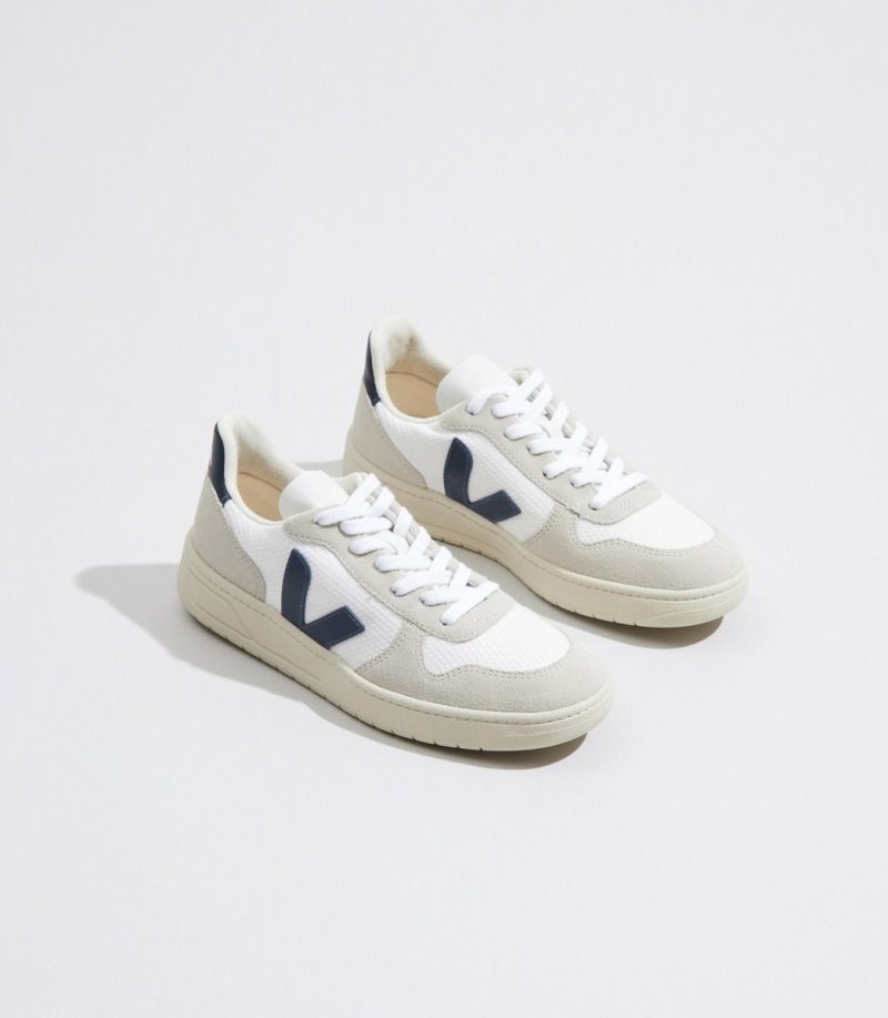 Veja Vstore V-10 Bmesh Patike Ženske Bijele Tamnoplave | BC59-0799R4