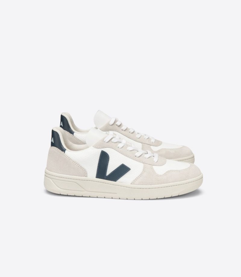 Veja Vstore V-10 Bmesh Patike Ženske Bijele Tamnoplave | BC59-0799R4